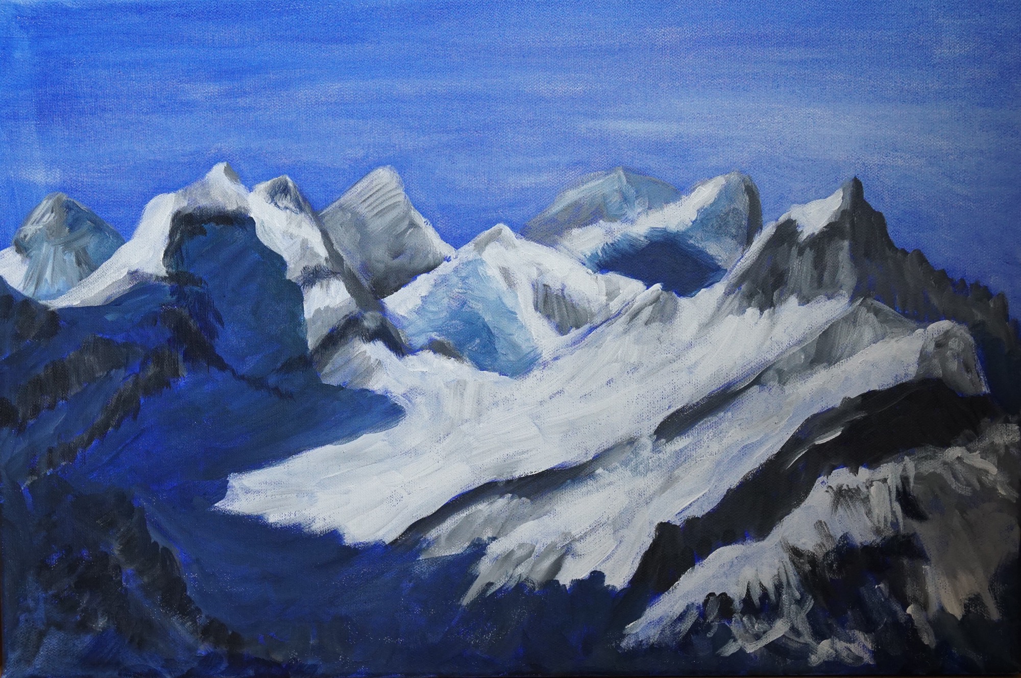 großer Wilden mit Schneck im Winter